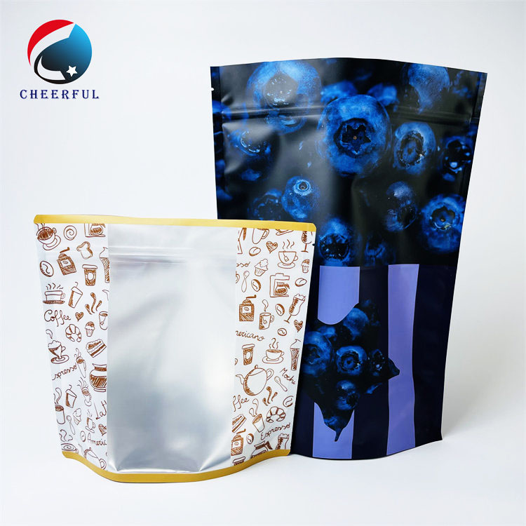 custom stand up pouch bags with zipper