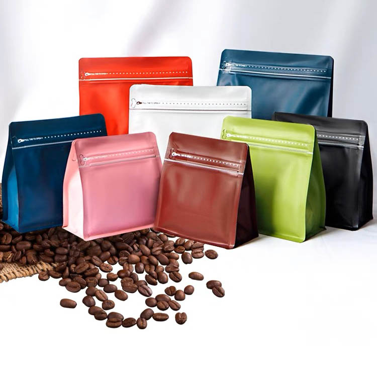 Custom Printed Flat Bottom Coffee Bags
