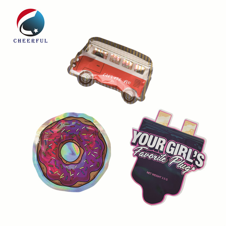 Round Holographic Mylar Bags