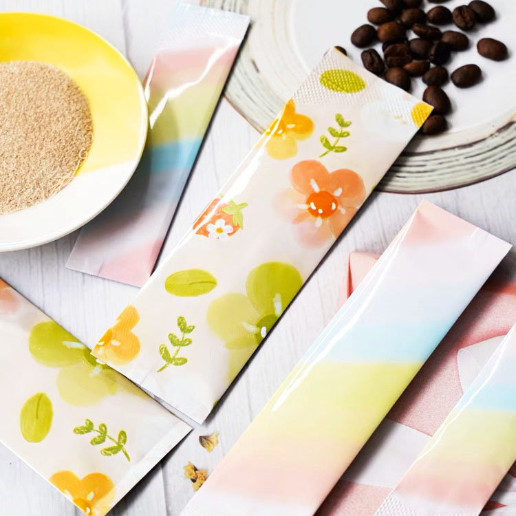 Custom Printed Coffee Powder Packaging Bags Instant Coffee Sachets