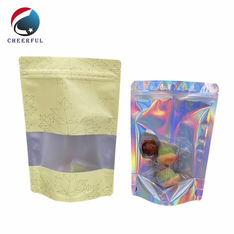 Custom Logo Printing Holographic Bags