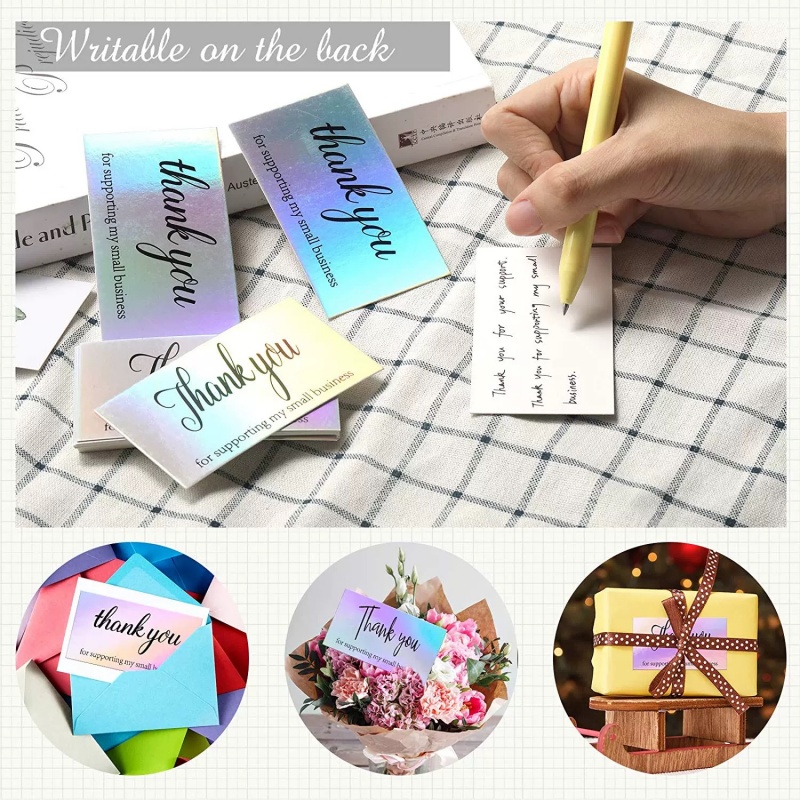 Holographic Thank You Cards