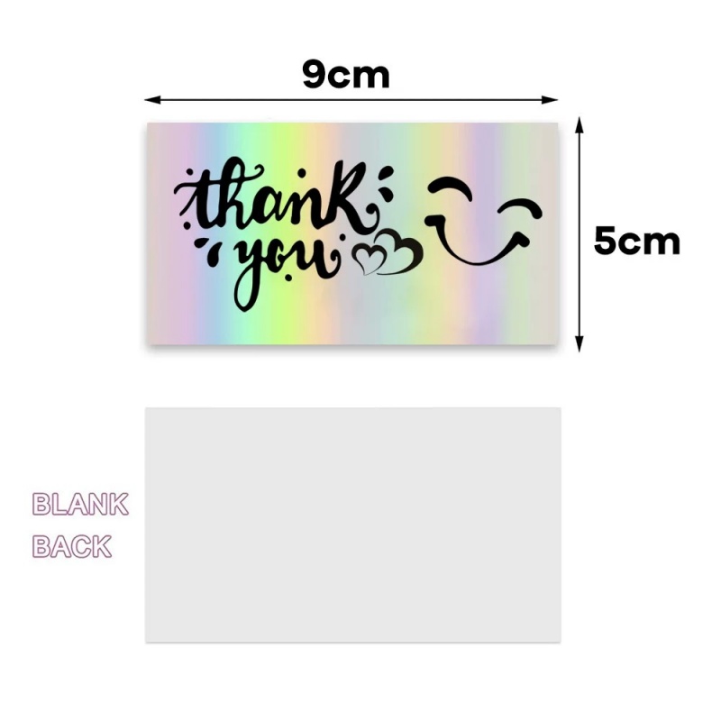 Holographic Thank You Cards