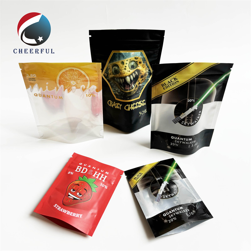 3.5g Mylar zipper bags 