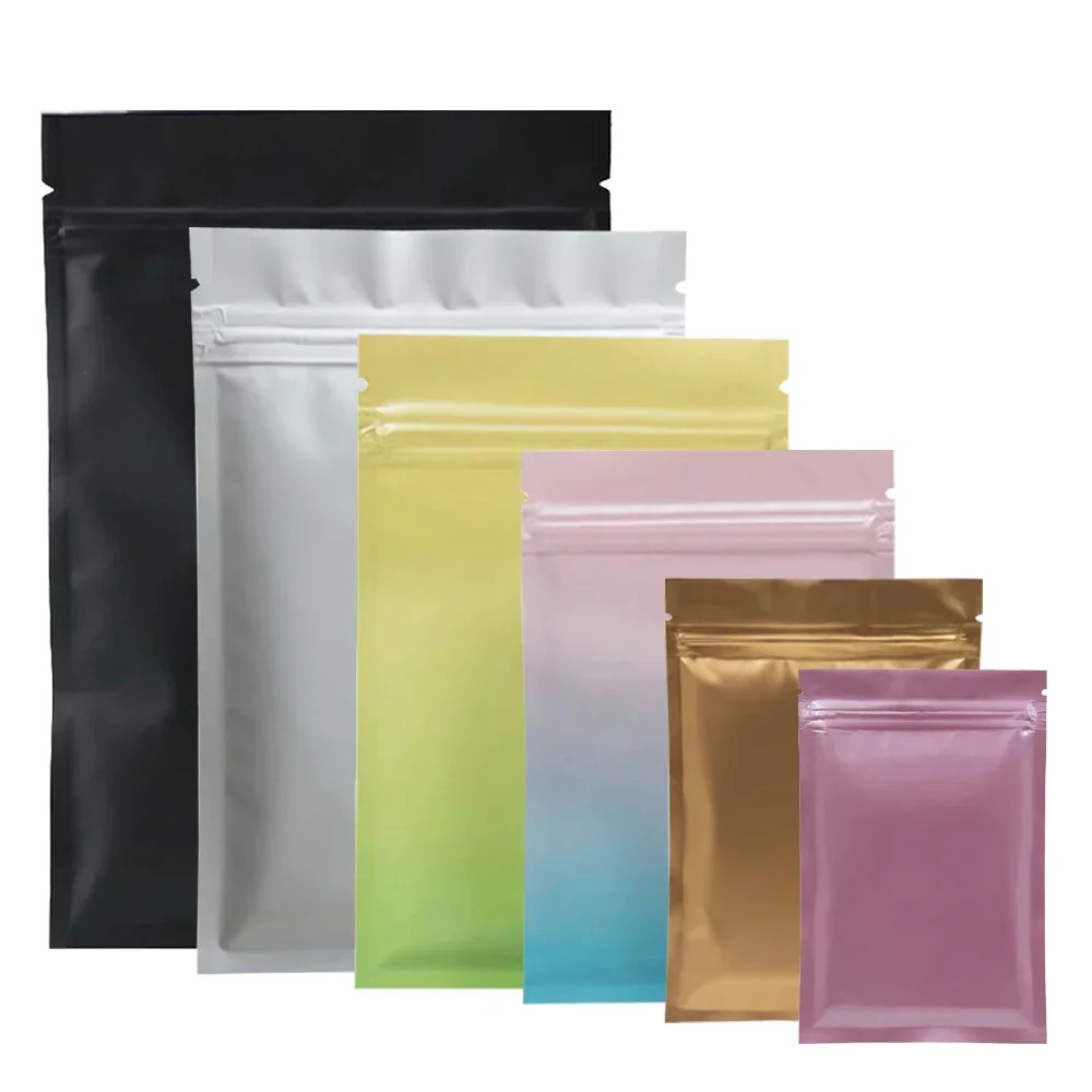 customized gold ziplock bag