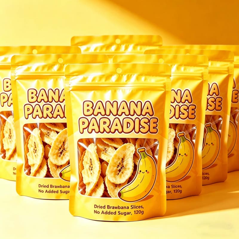 Banana Slices Packaging Bags