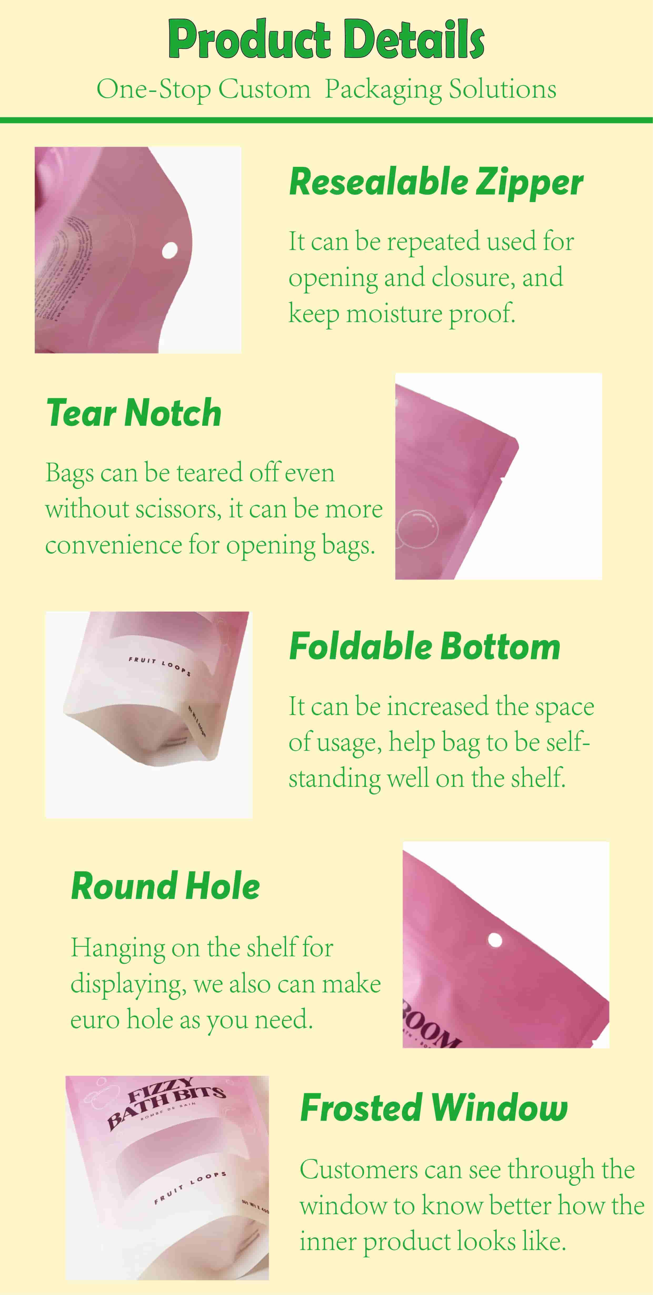 Packaging Bags for Bath Salts