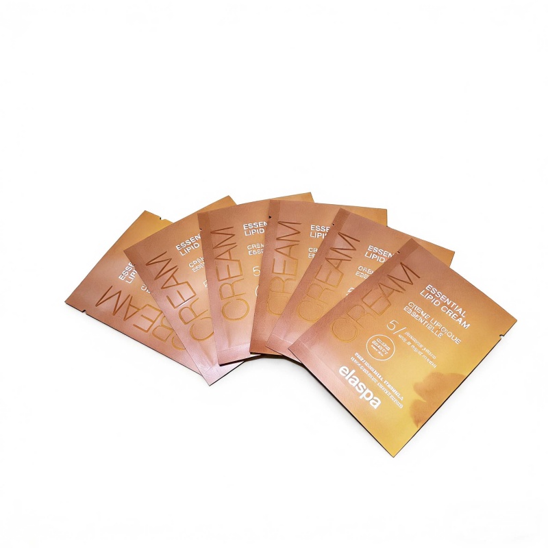 cosmetic pouch cream packaging sample pouch