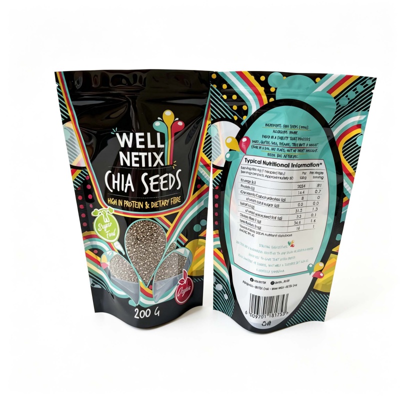 Spice Packaging Bags Chia Seeds Packaging Pouch
